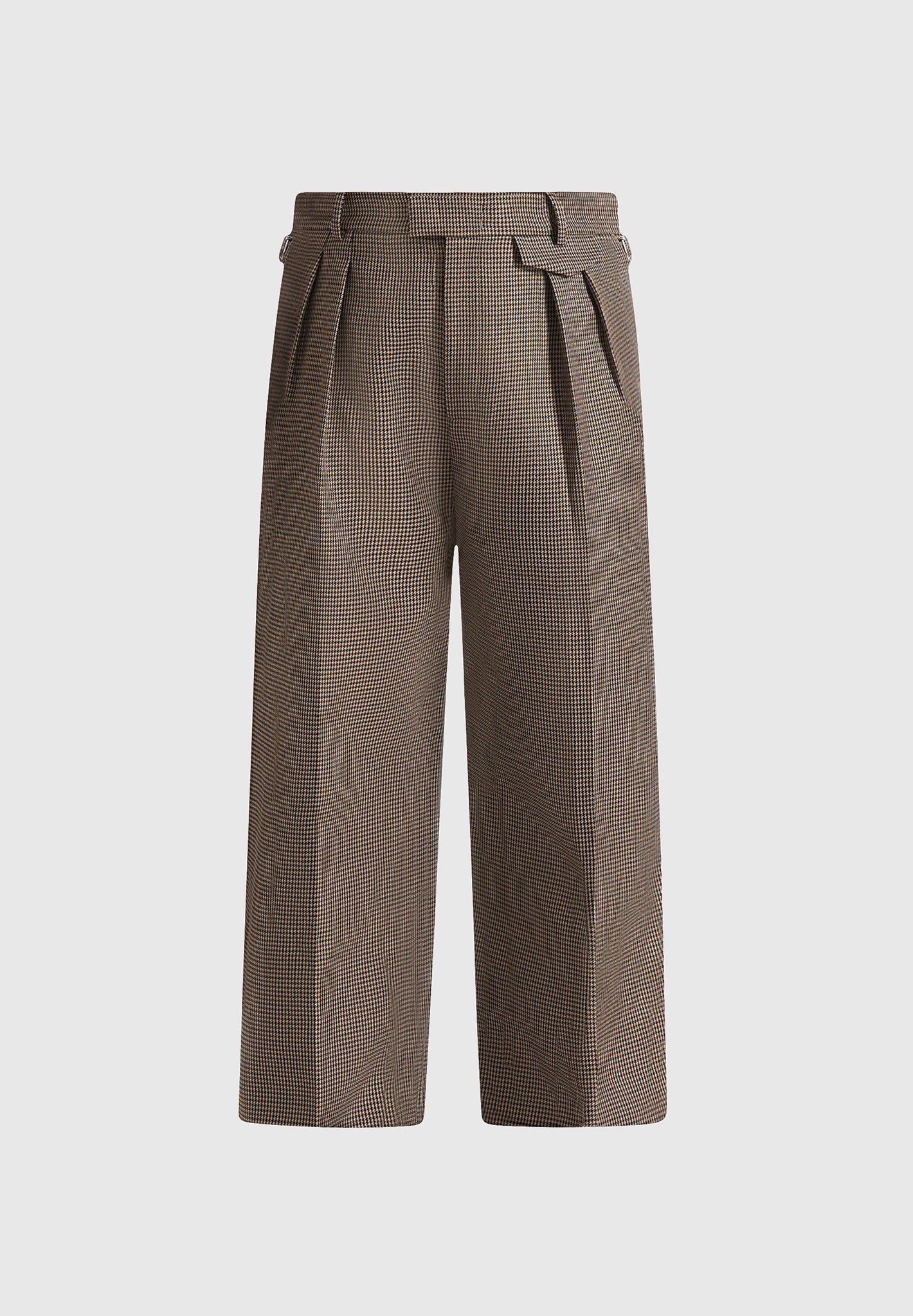 pierre-houndstooth-twin-pleat-trousers-brown