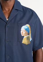 Stephane - "A Girl With A Pearl Earring" Boxy Shirt - Indigo