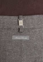 Pierre - Twin Pleat Tailored Pants - Dark Grey
