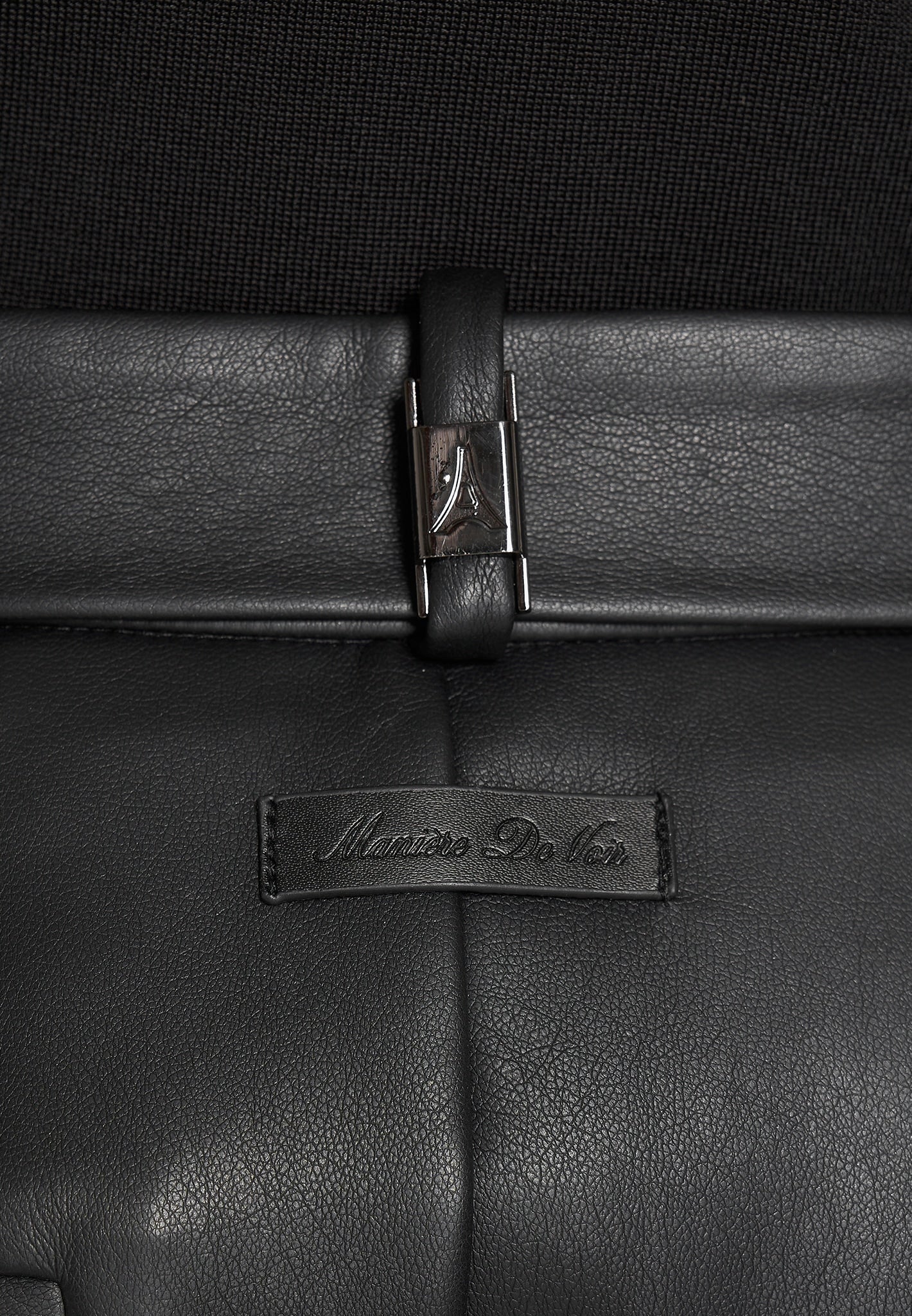 serge-relaxed-fit-leather-pleated-trousers-black