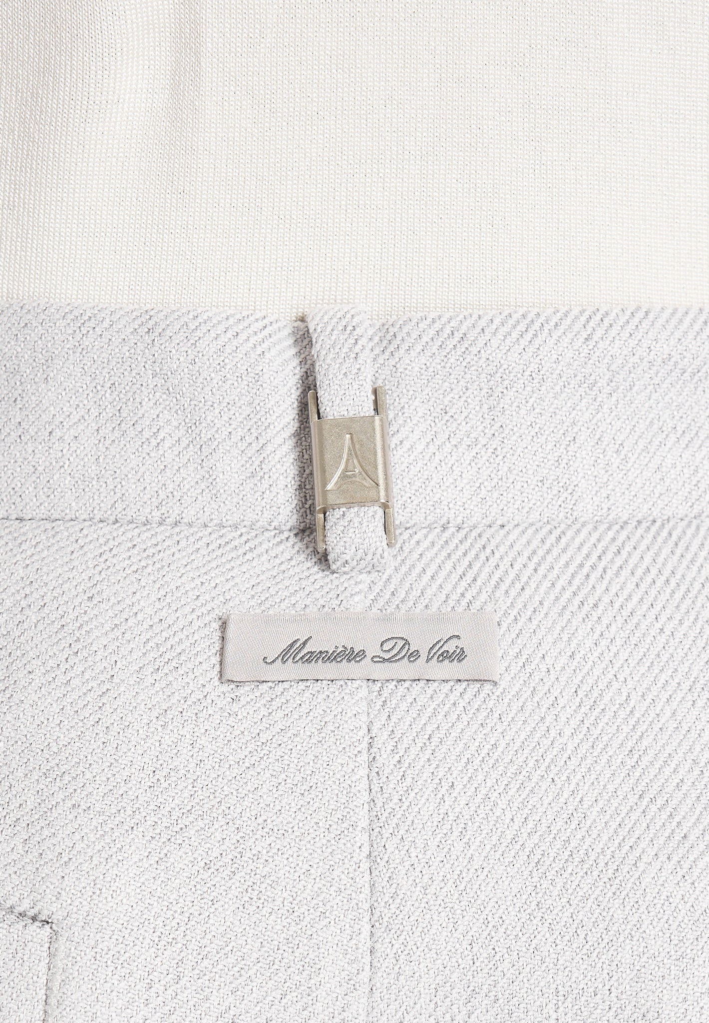 Pierre - Twin Pleat Tailored Pants - Light Grey