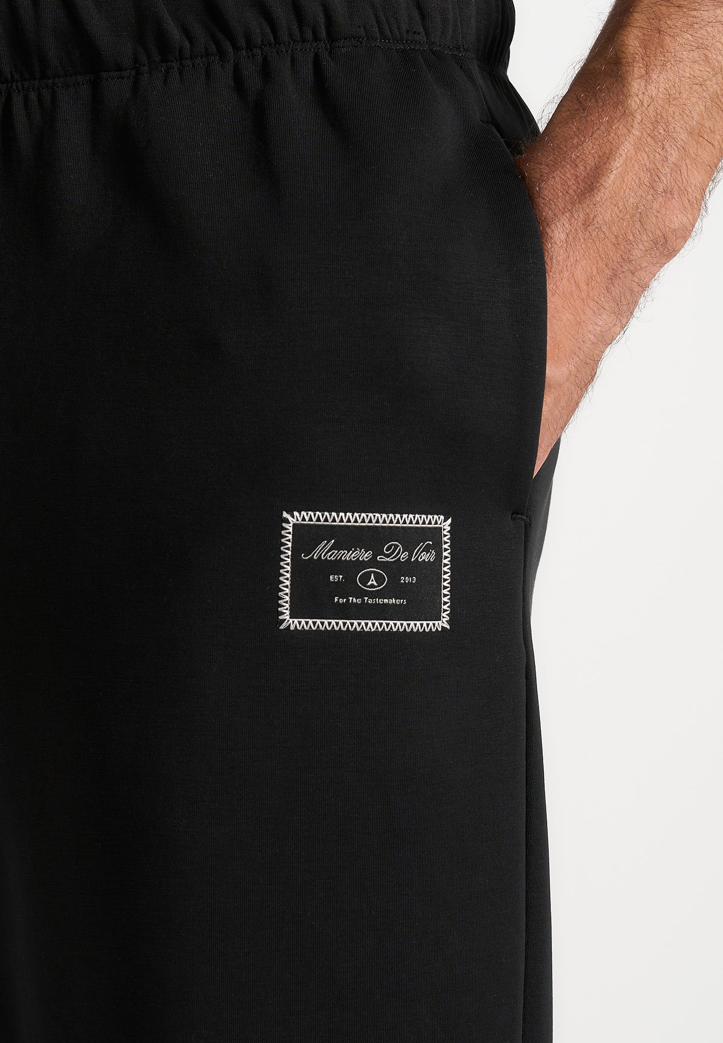 Avery - Unisex Neoprene Relaxed fit Joggers - Black