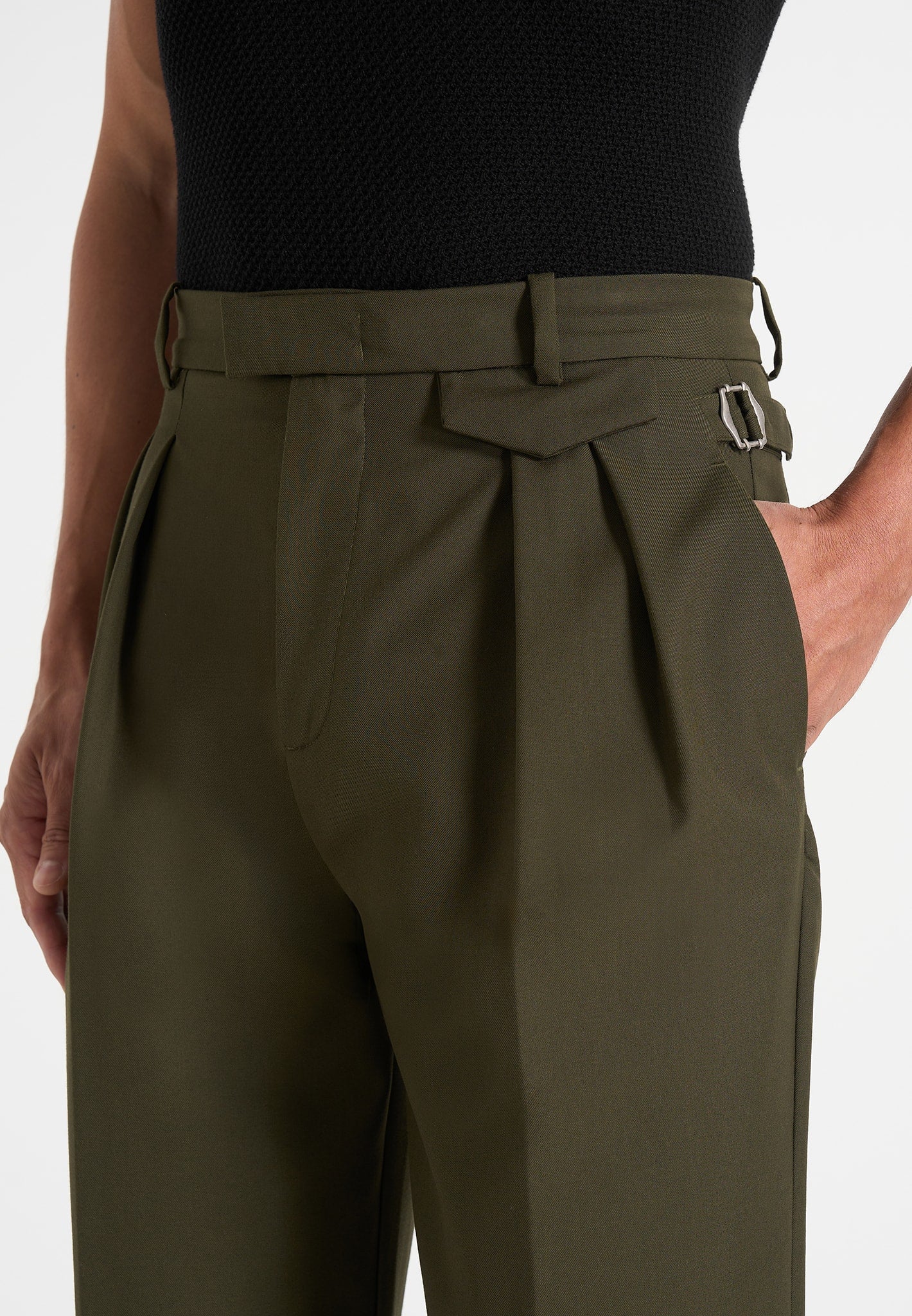 pierre-relaxed-fit-pleated-tailored-trousers-olive1