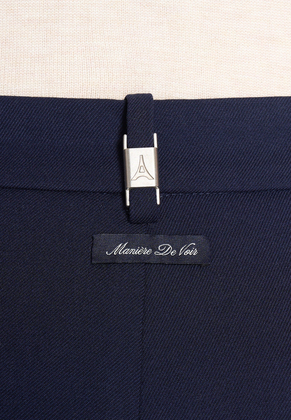 Pierre - Twin Pleat Tailored Trousers - Navy