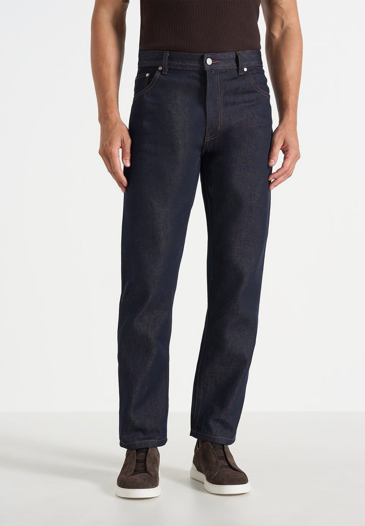 DN001 - Tapered Fit Denim Jeans - Indigo
