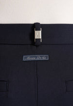 Pierre - Twin Pleat Tailored Wool-Blend Trousers - Dark Navy