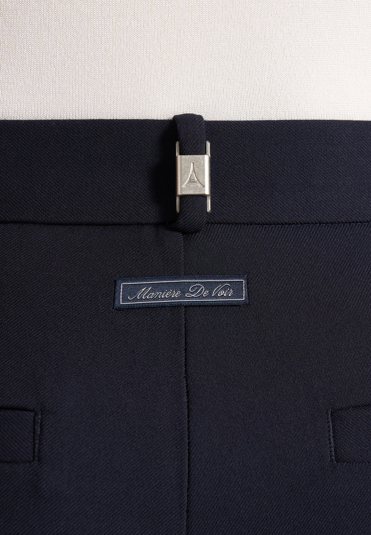 Pierre - Twin Pleat Tailored Wool-Blend Trousers - Dark Navy