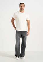 DN002 - Relaxed Fit Washed Jean - Charcoal Grey