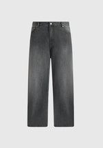 DN002 - Relaxed Fit Washed Jean - Charcoal Grey