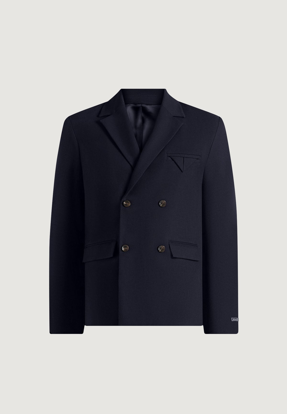 Didier - Double Breasted Wool-Blend Tailored Suit Jacket - Dark Navy