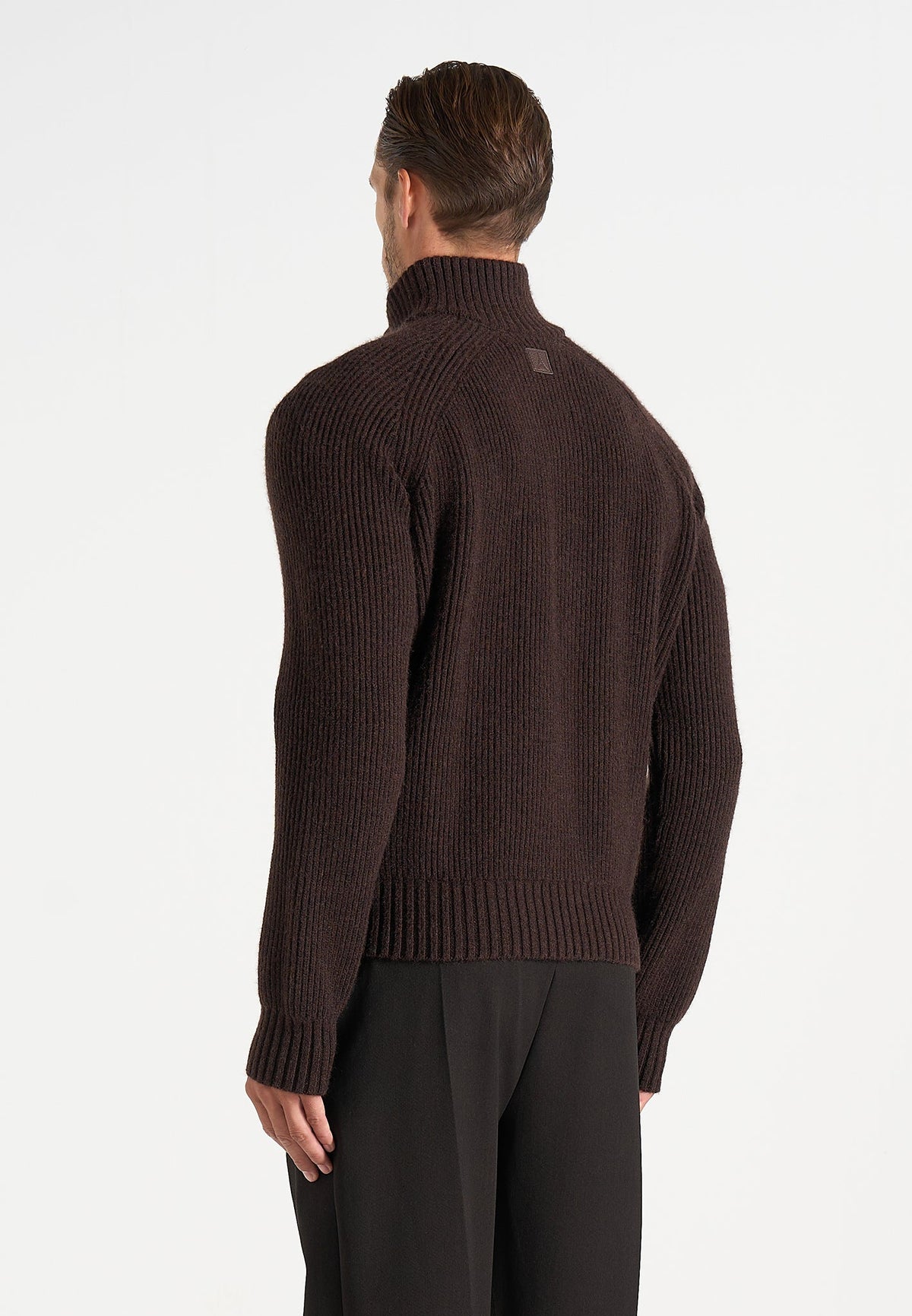 Rami - Suede & Knit Jacket - Brown