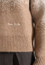 Yani - Ombré Wool Crewneck Sweater - Beige