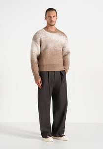 Yani - Ombré Wool Crewneck Sweater - Beige