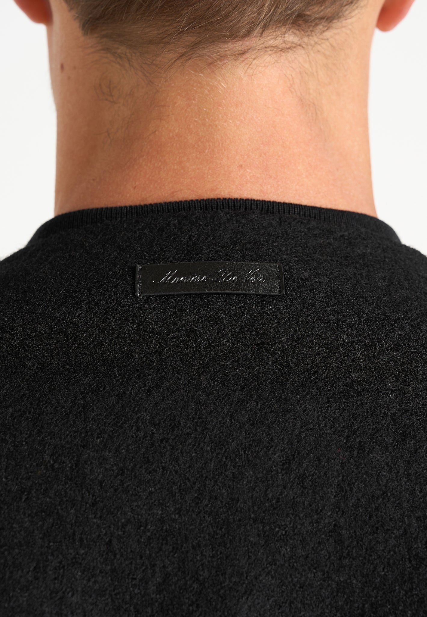Loris - Kimono Minimal Wool Jacket - Black