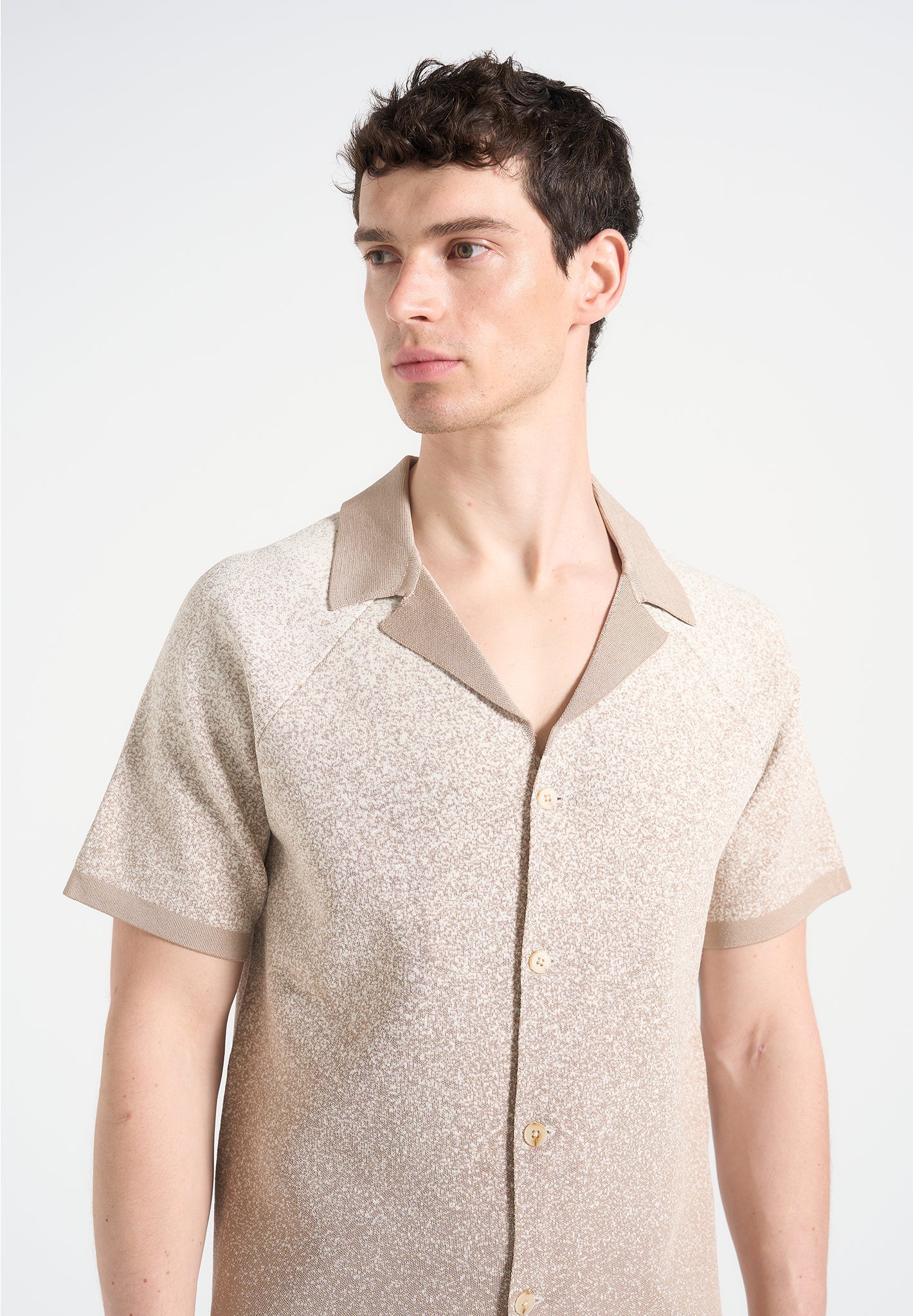 ombre-knit-revere-shirt-beige-white