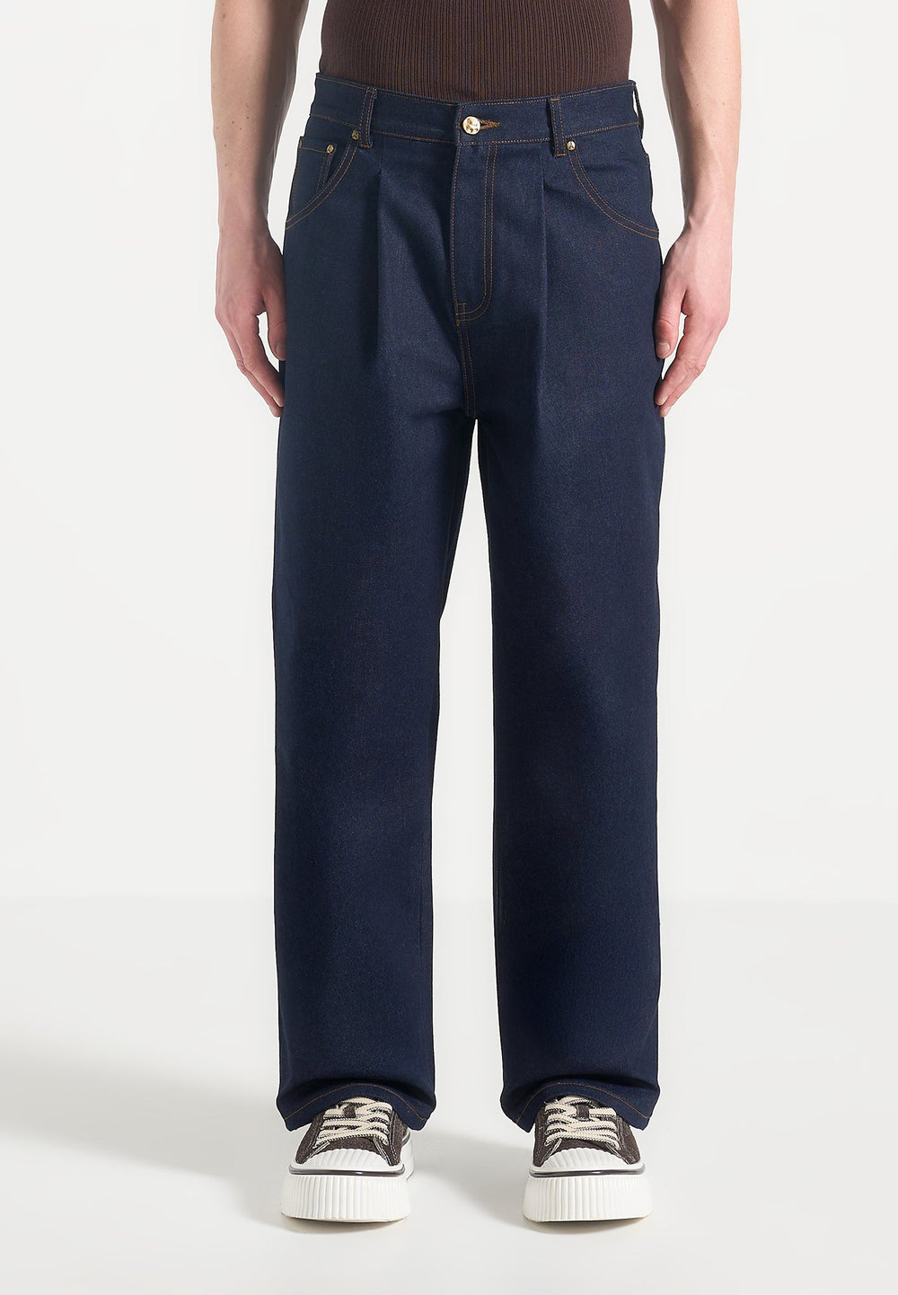 pleated-denim-jeans-indigo