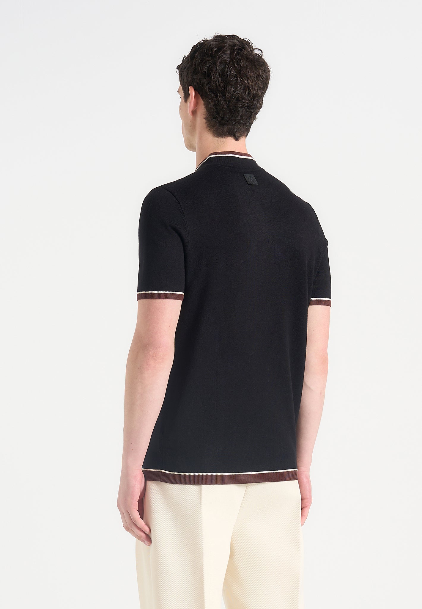 clement-crew-neck-zip-polo-shirt-black