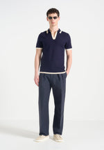 contrast-detail-knit-polo-shirt-navy