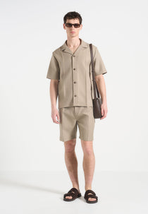 Felix - Tailored Shirt With Crease - Beige