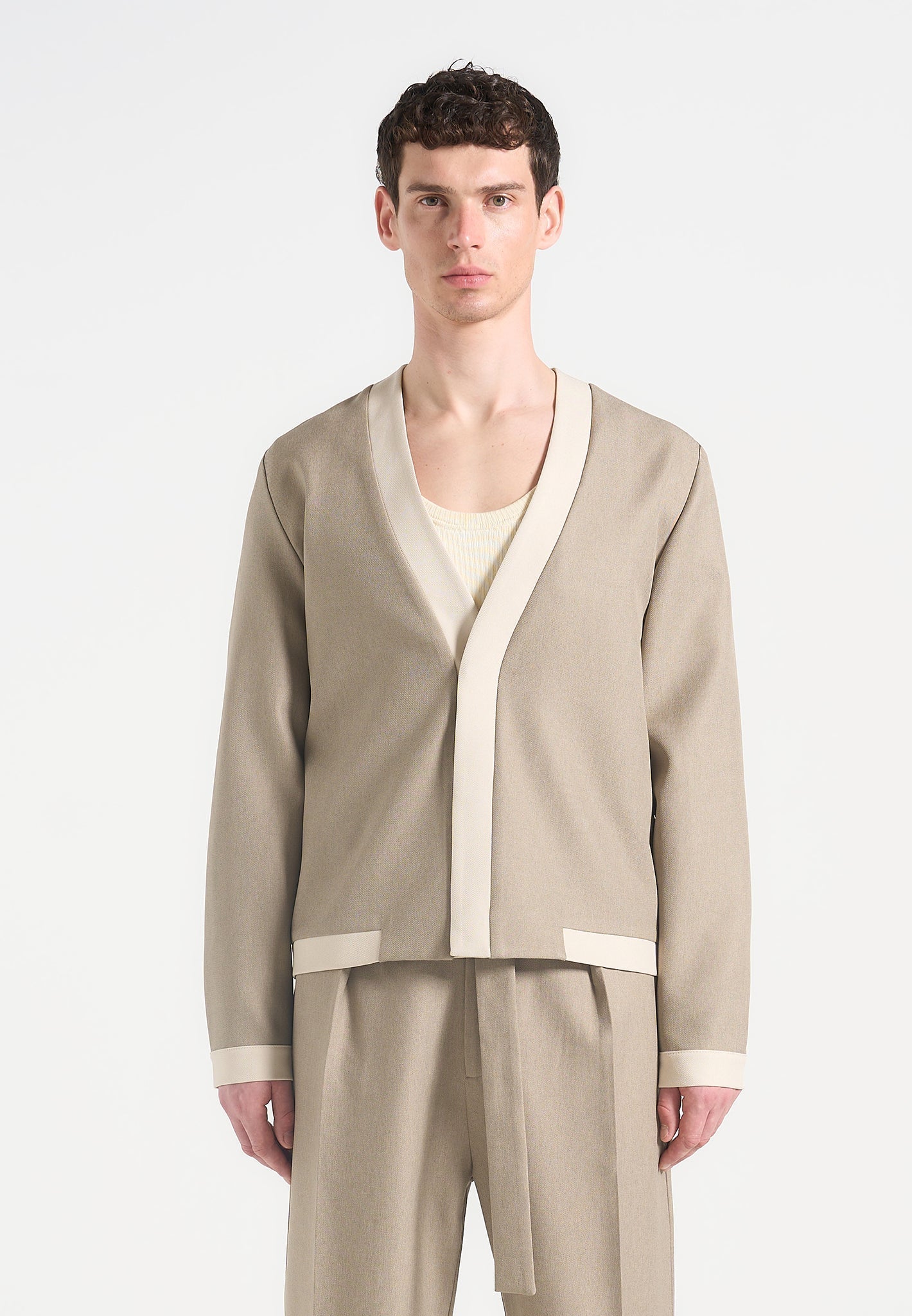 clovis-tailored-cardigan-with-contrast-placket-beige