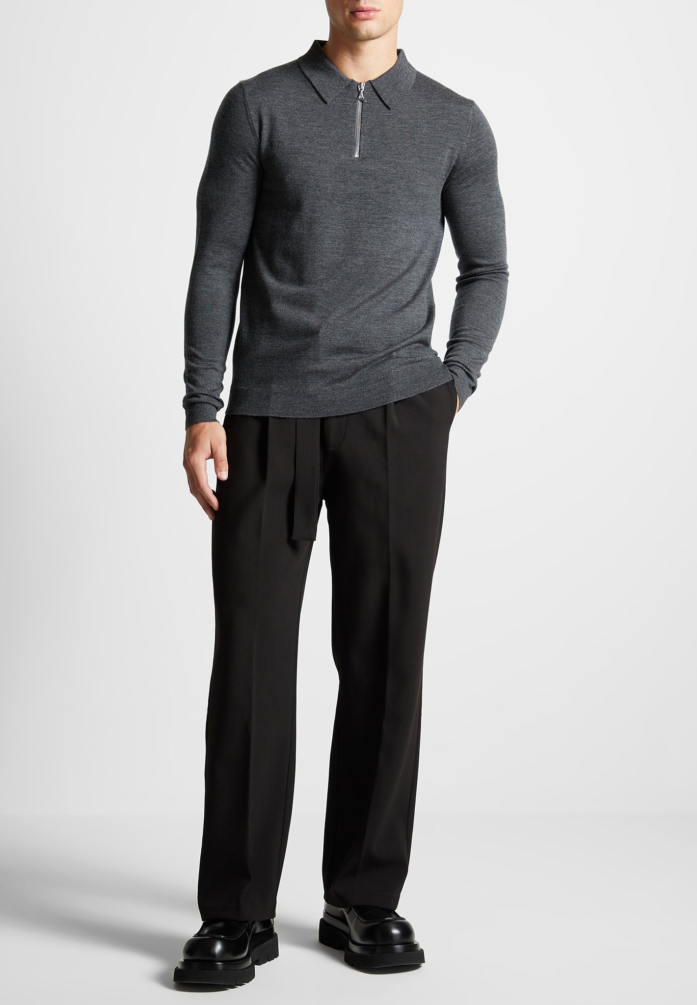 merino-wool-long-sleeve-polo-top-with-zip-marl-grey 