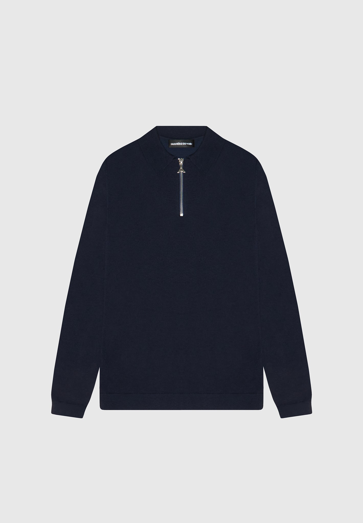 merino-wool-long-sleeve-polo-top-with-zip-navy