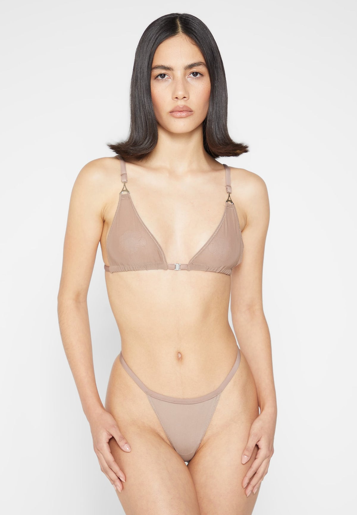Mesh Bralette - Taupe