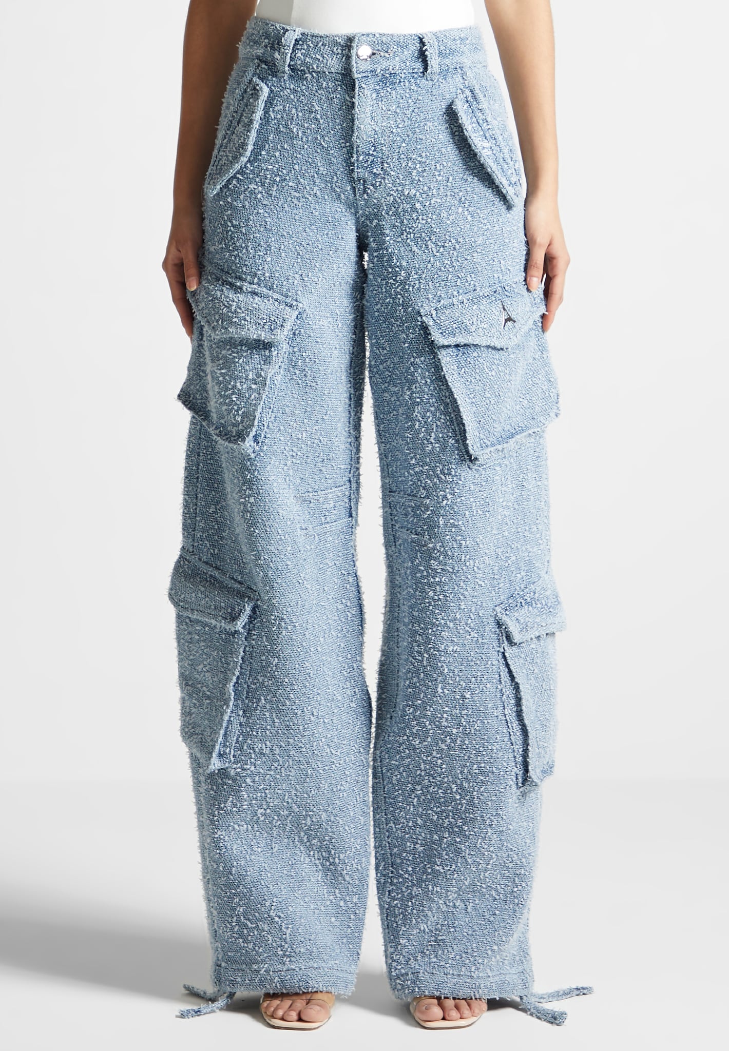 high-waisted-boucle-denim-cargo-pants-mid-blue 