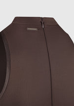 neoprene-and-satin-wrap-bodycon-dress-brown
