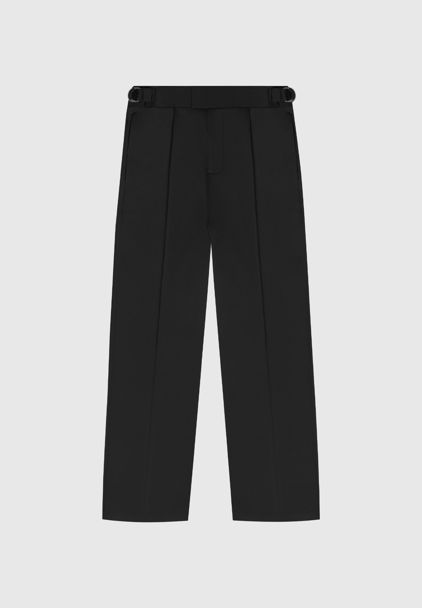 Pantalon néoprène avec pli - noir
