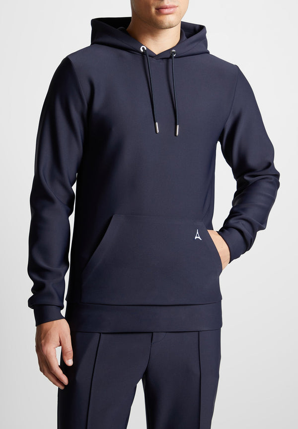 Neoprene Regular Fit Hoodie - Navy