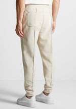 eternel-neoprene-tapered-fit-pintuck-joggers-stone