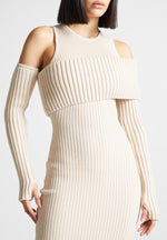 overlay-knitted-midi-dress-beige