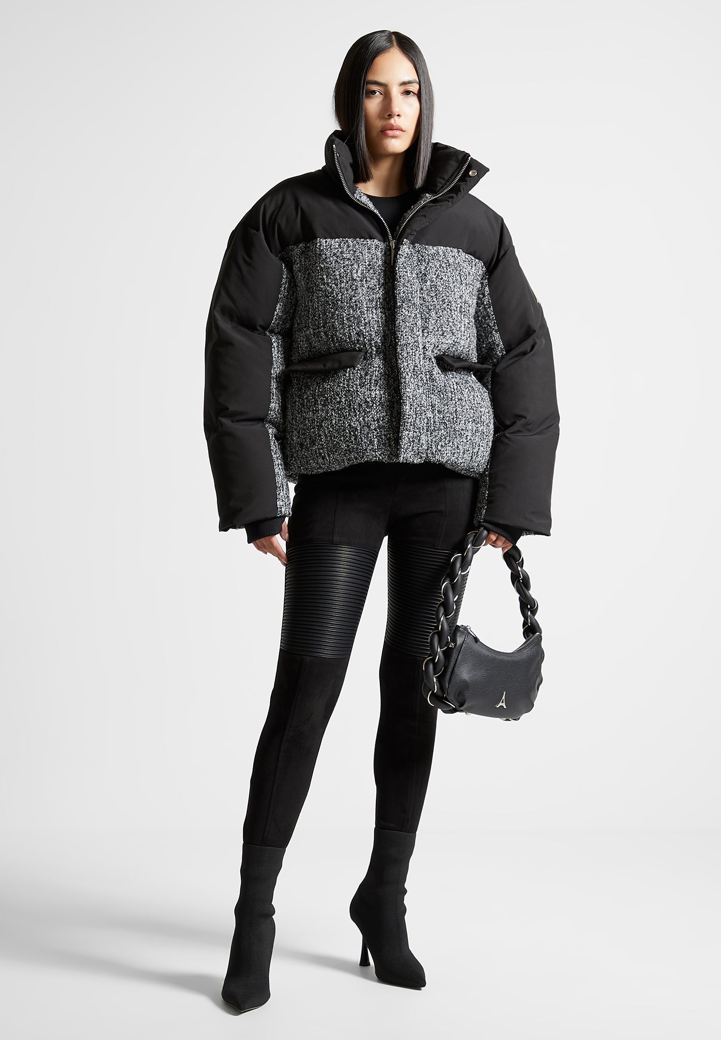 oversized-tweed-puffer-jacket-black