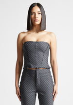 pinstripe-bandeau-corset-top-grey