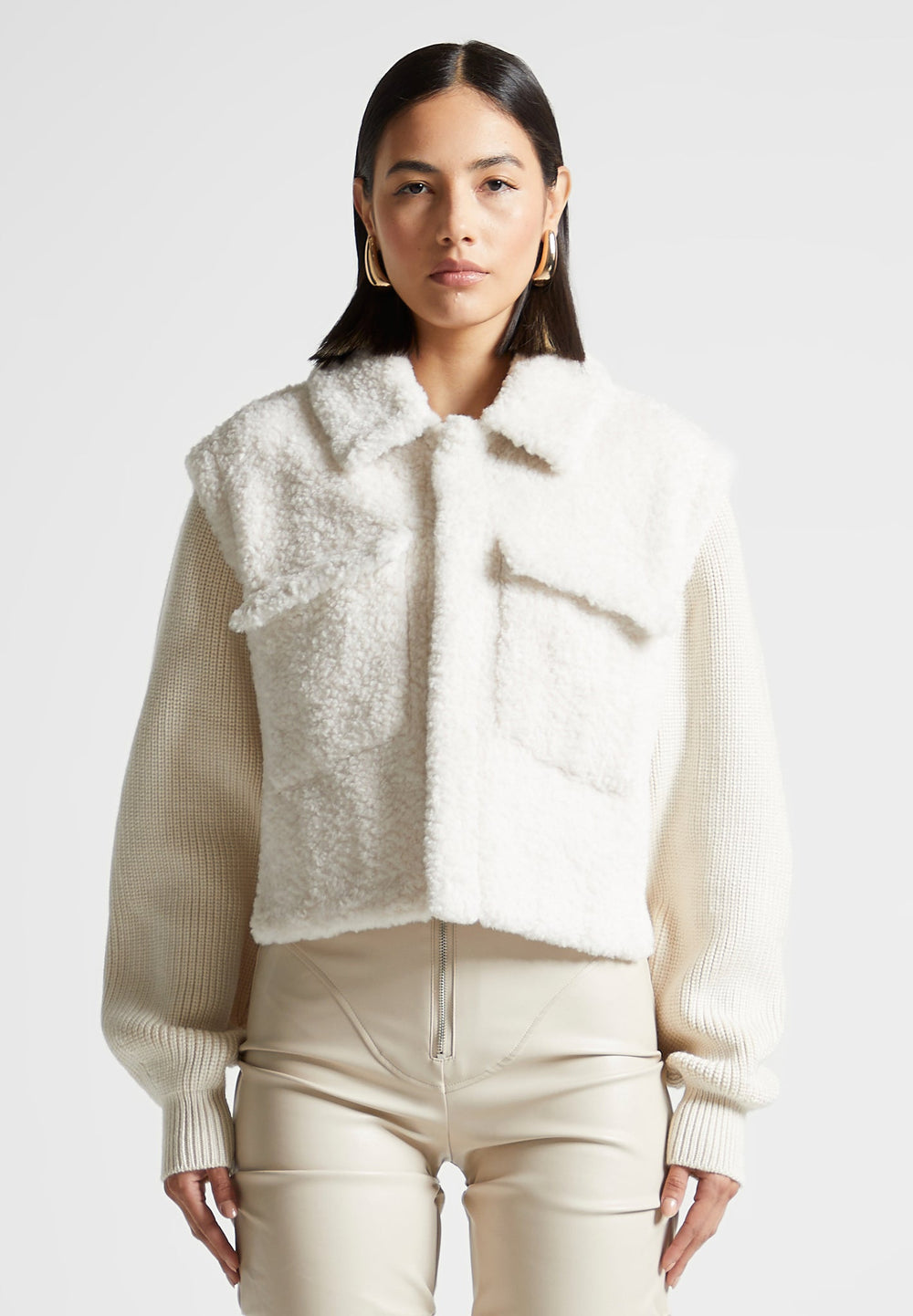 plush-jacket-with-knitted-sleeves-cream