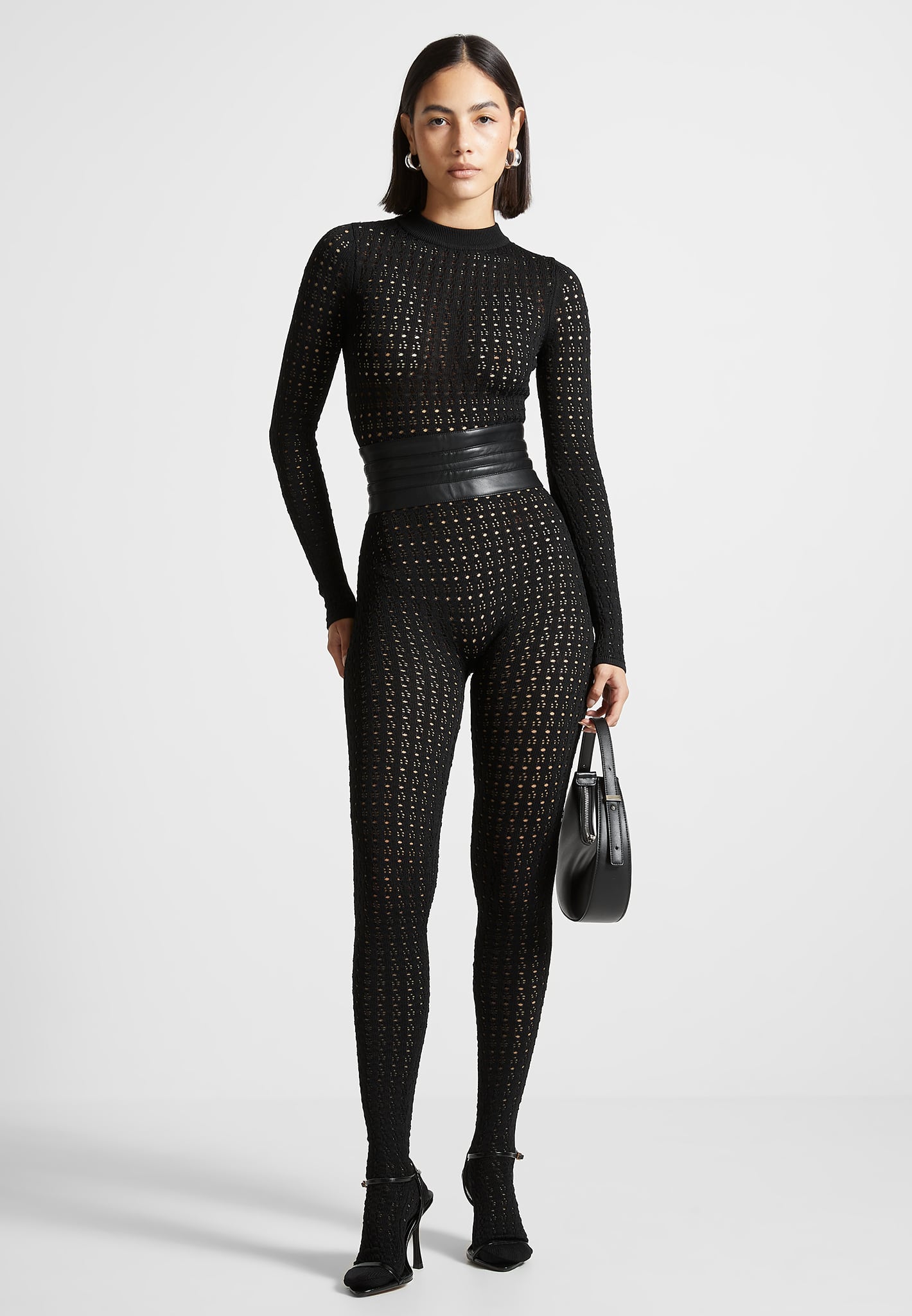 Lace Up with Chain Long Sleeve Bodycon Jumpsuit  Tight jumpsuits, Long  sleeve bodycon, Jumpsuit