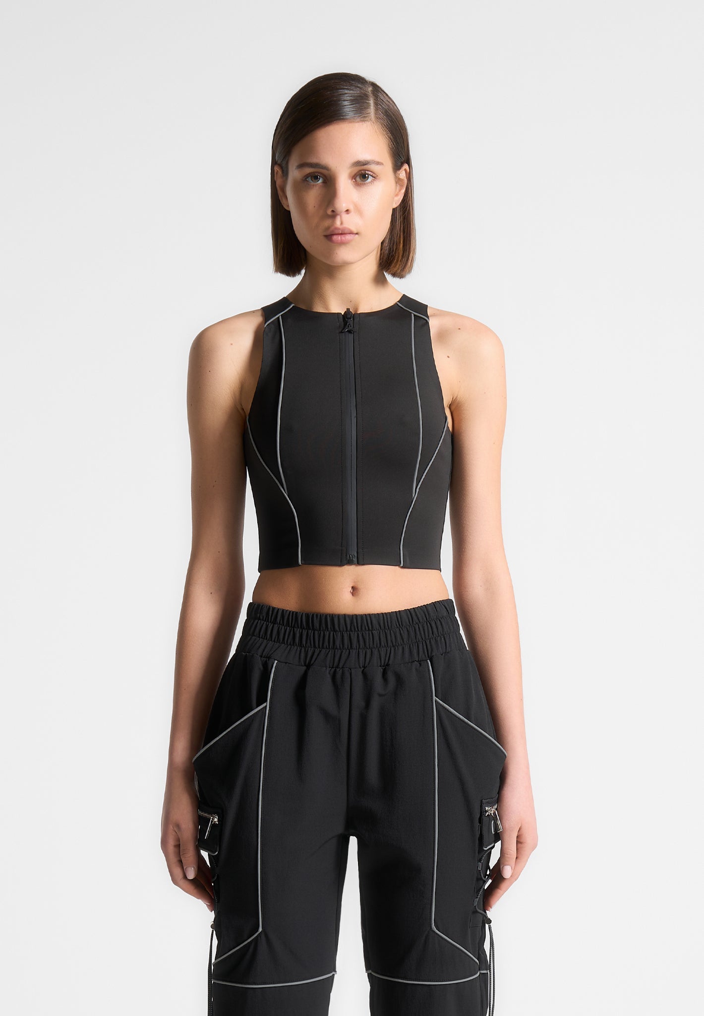 reflective-piped-racer-crop-top-black
