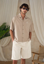 alexis-unisex-cote-dazur-boxy-shirt-beige