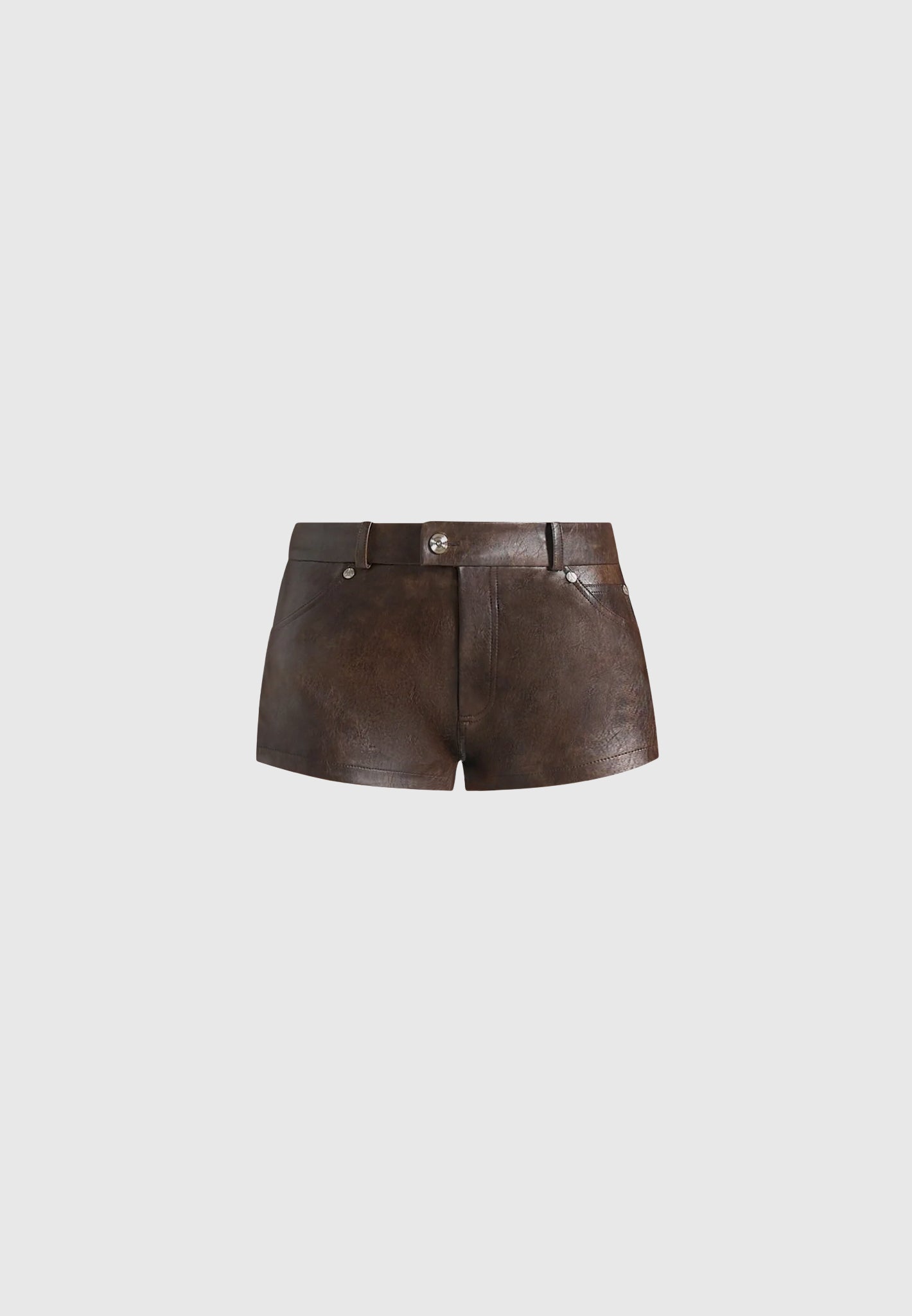 samia-vintage-mini-shorts-brown