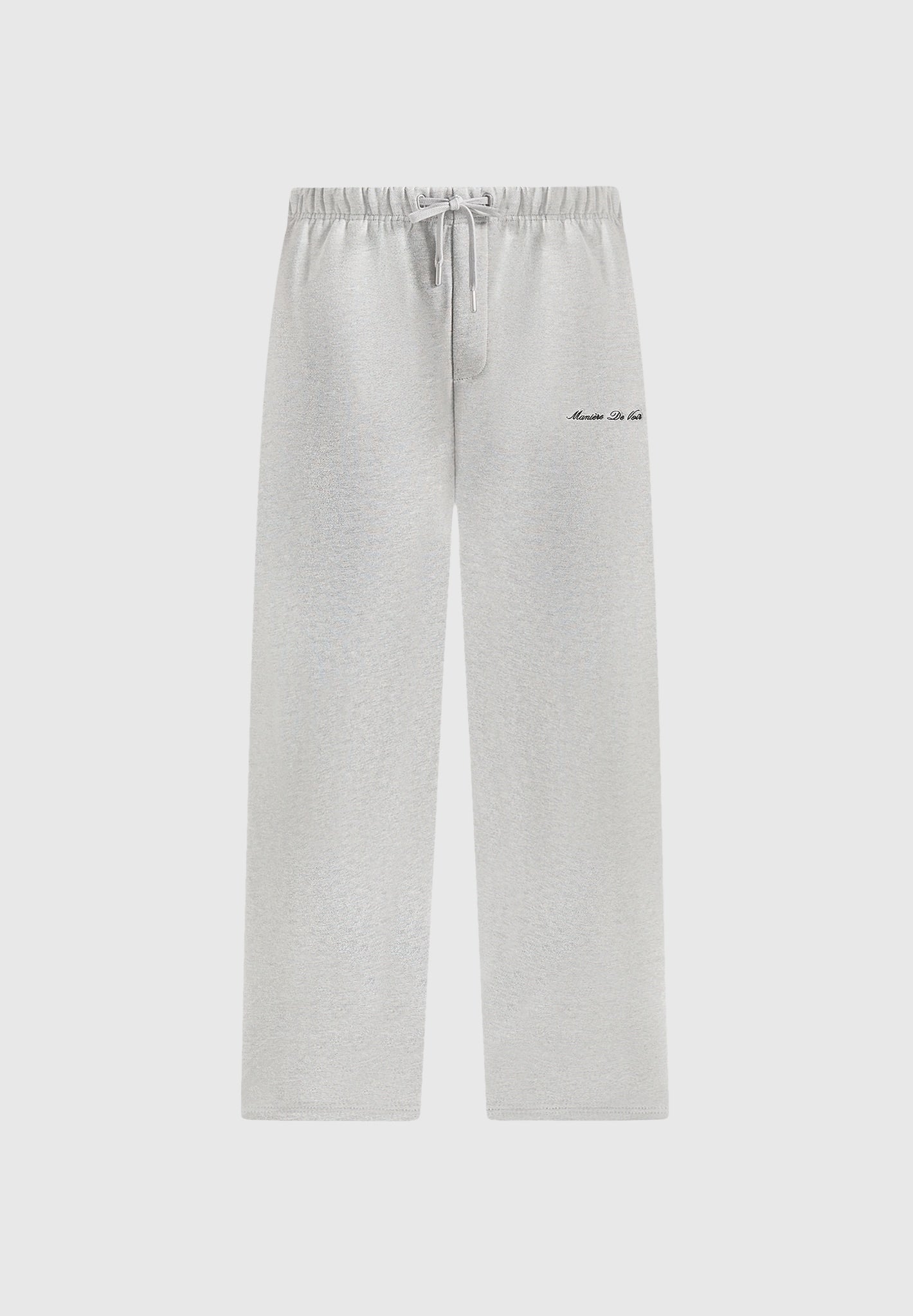 JS003 - Unisex Signature Wide Leg Joggers - Marl Grey