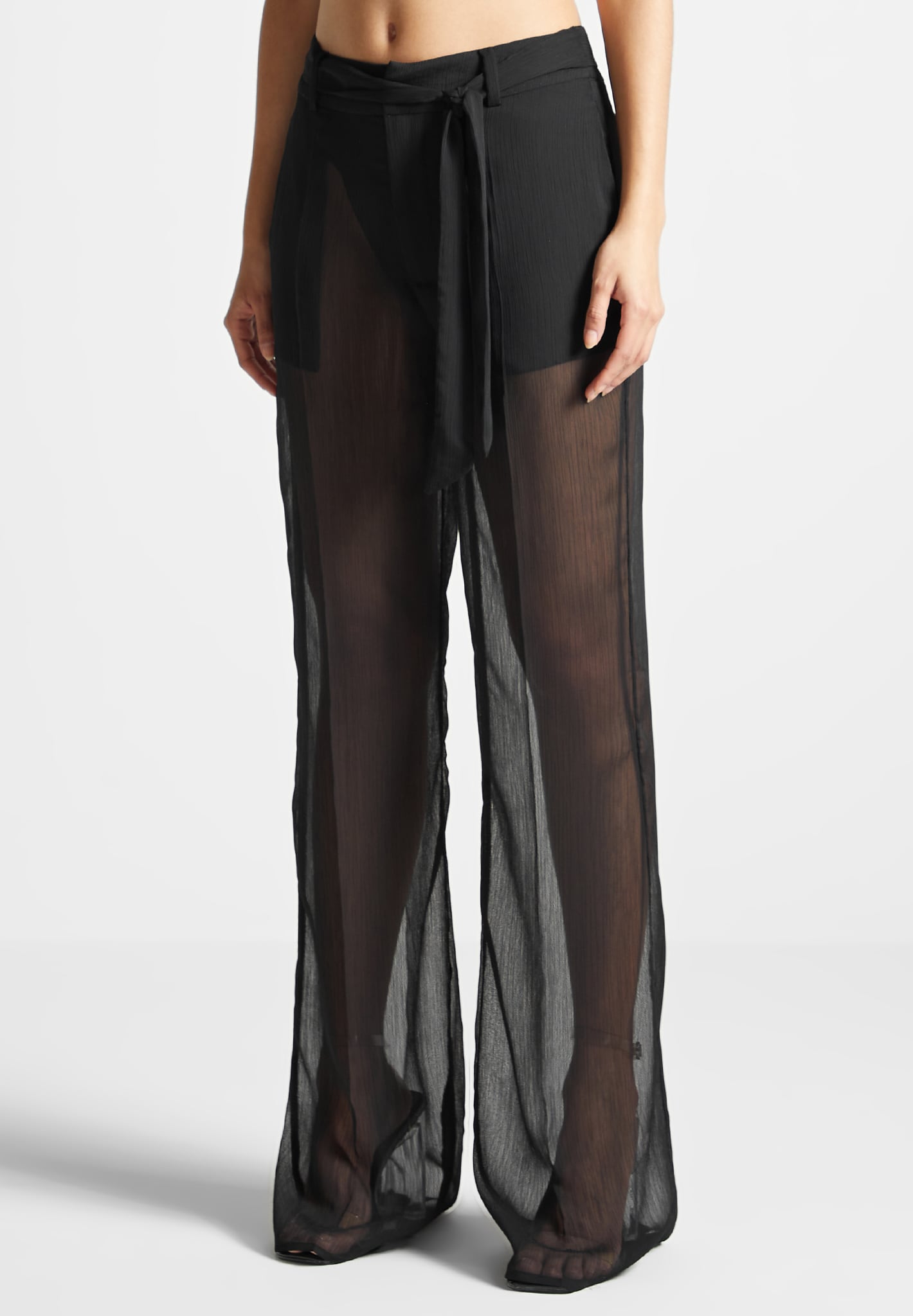 sheer-trousers-with-belt-black