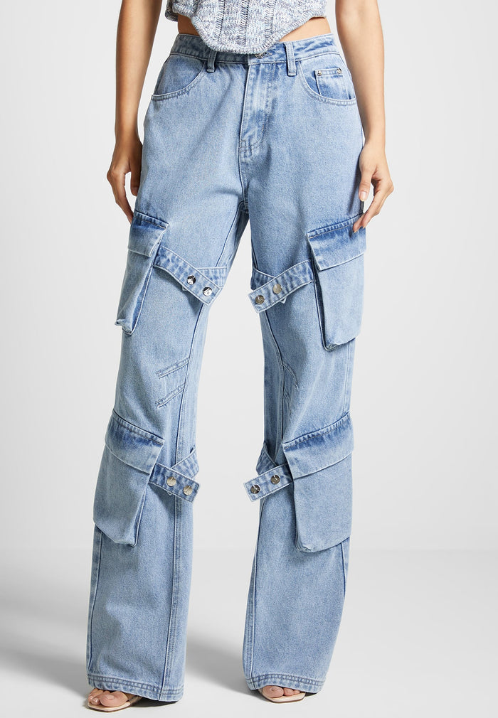 strap-detail-cargo-jeans-mid-blue
