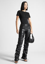 tacked-vegan-leather-t-shirt-jumpsuit-black