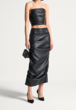 tacked-leather-midaxi-skirt-black