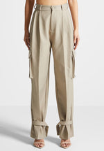 danielle-tailored-pleated-cargo-trousers-beige