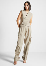danielle-tailored-pleated-cargo-trousers-beige
