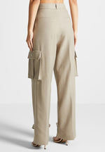 danielle-tailored-pleated-cargo-trousers-beige