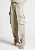 danielle-tailored-pleated-cargo-trousers-beige