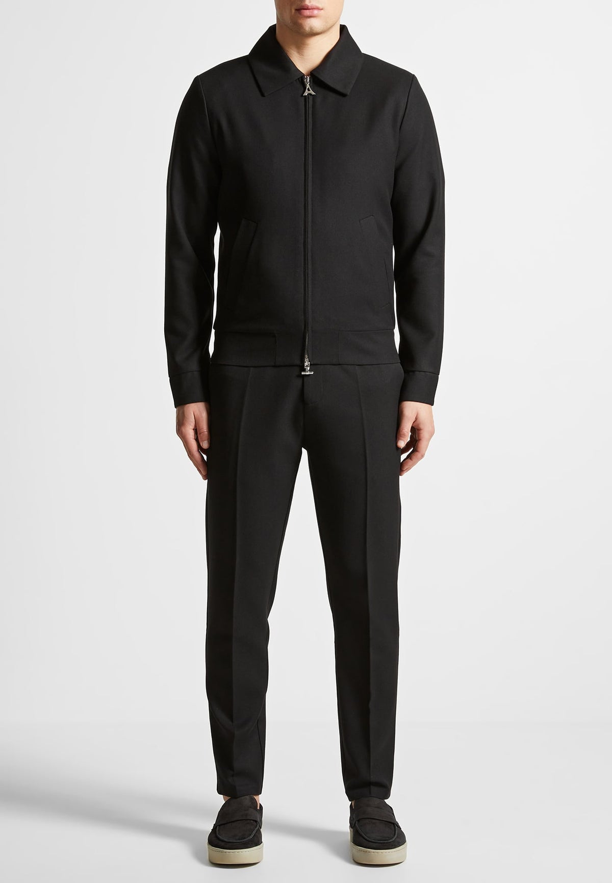 Roger - Tailored Harrington Jacket - Black